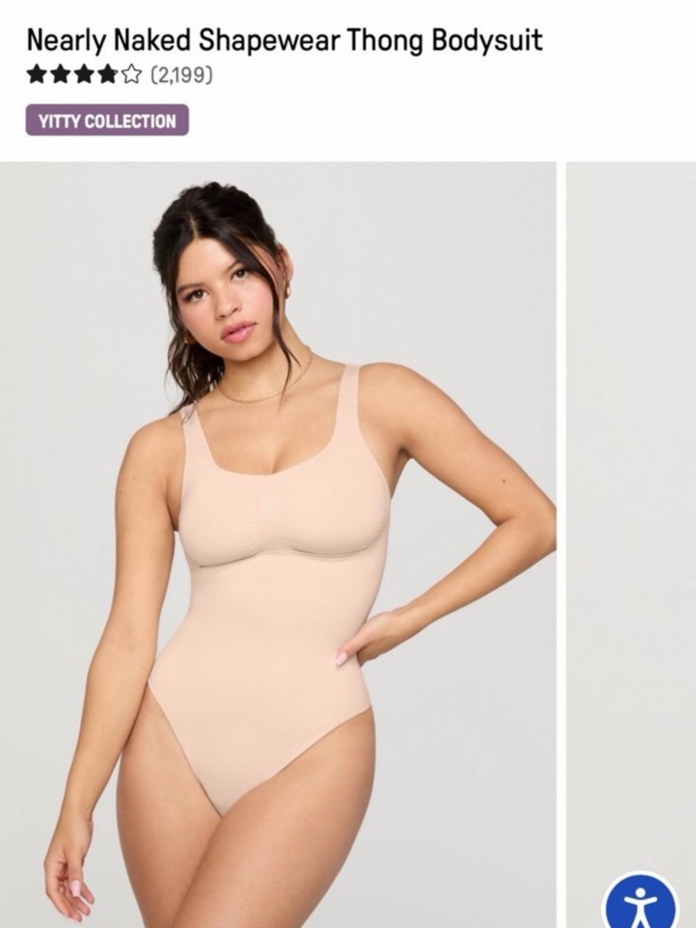 NWT Yitty Shaping Thong Bodysuit